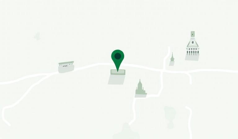 Map showing the location of the Dublin departure point near O'Connell Street.