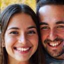Portrait of Chloe and Sam, happy customers.